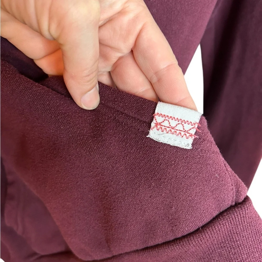 Women pullover hoodie Reflex Burgundy Medium - Picture 7 of 8